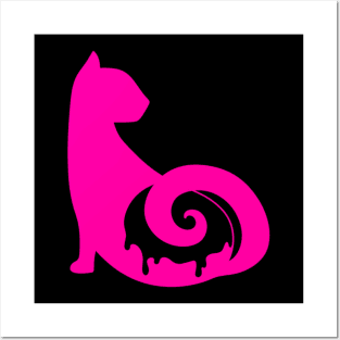 Hot Pink CattBon Logo Posters and Art